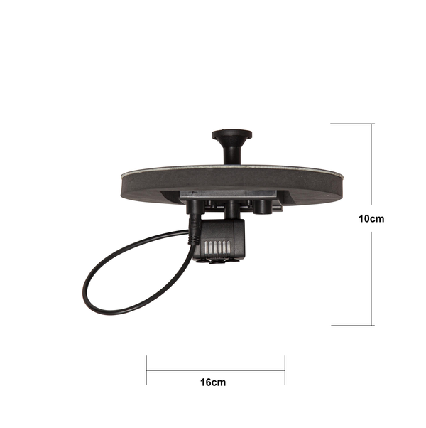 Star Trading - Zonnecelverlichting - Zonneceldecoratie Fontein - Zwart - 10cm