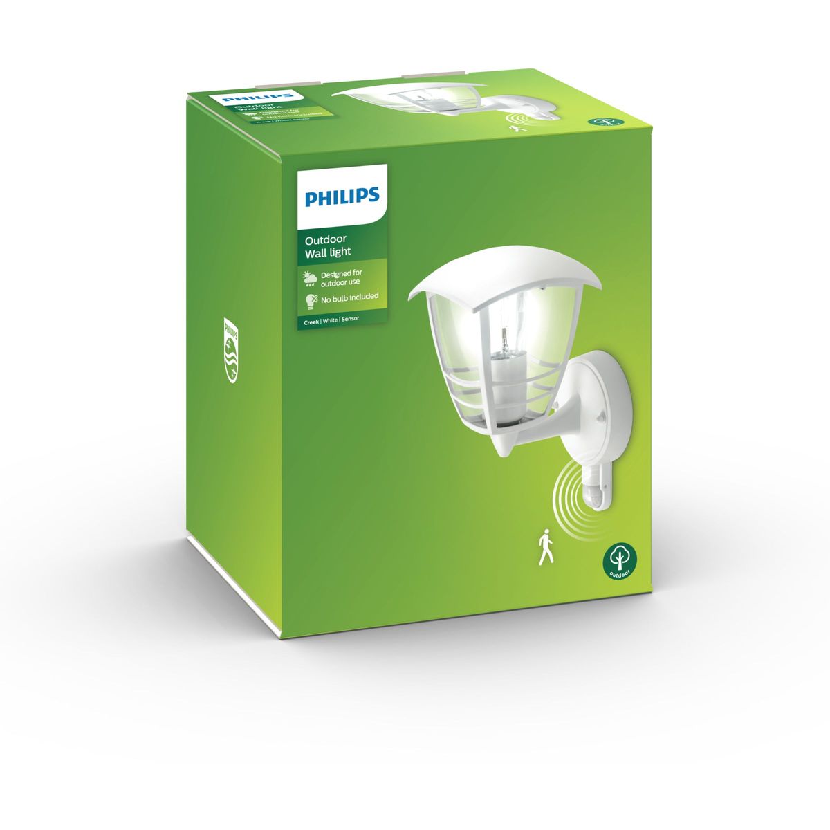 Philips - Creek IR wandlantaarn wit 1x60W 230V