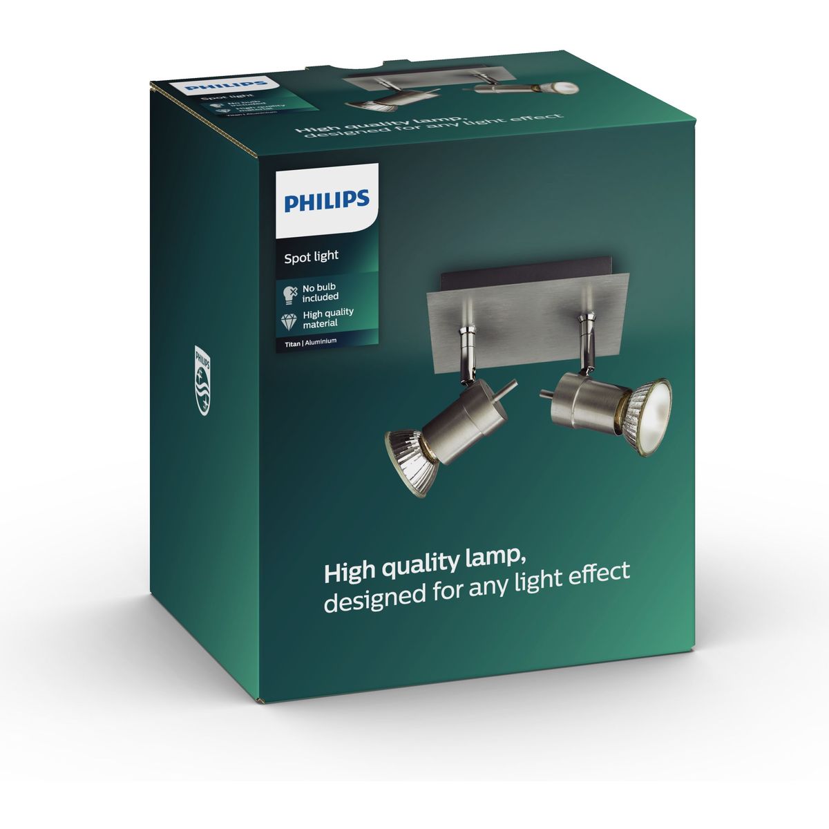 Philips - TITAN plate/spiral aluminium 2x50W 230V