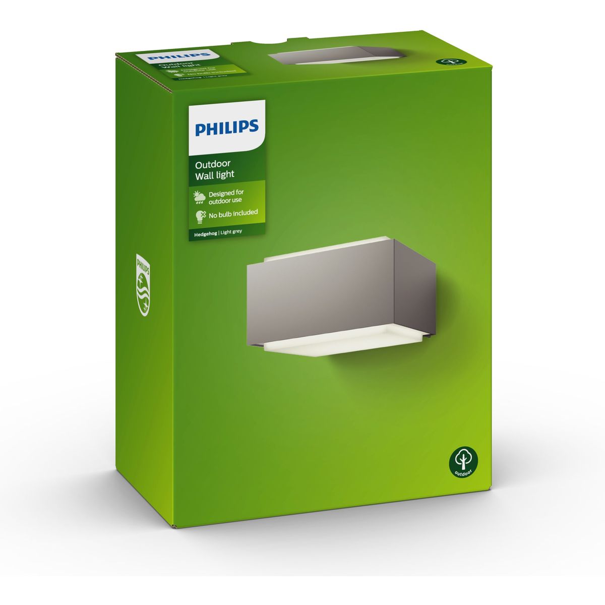 Philips - Egel wandlantaarn grijs 1x42W 230V