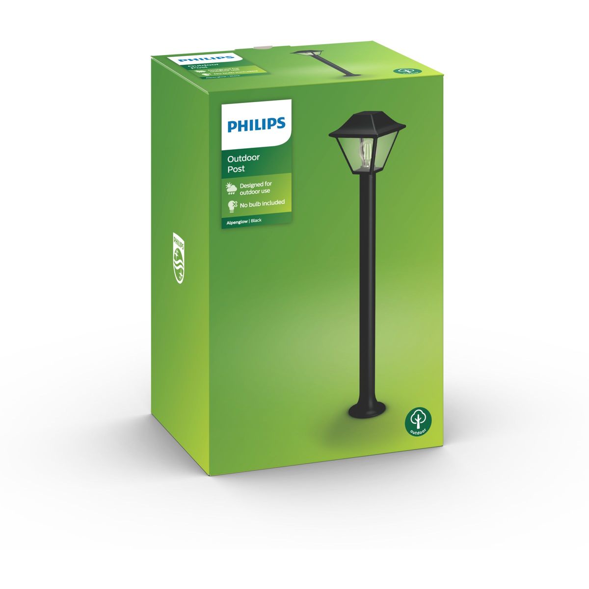 Philips - Alpenglow paal zwart 1x60W 230V