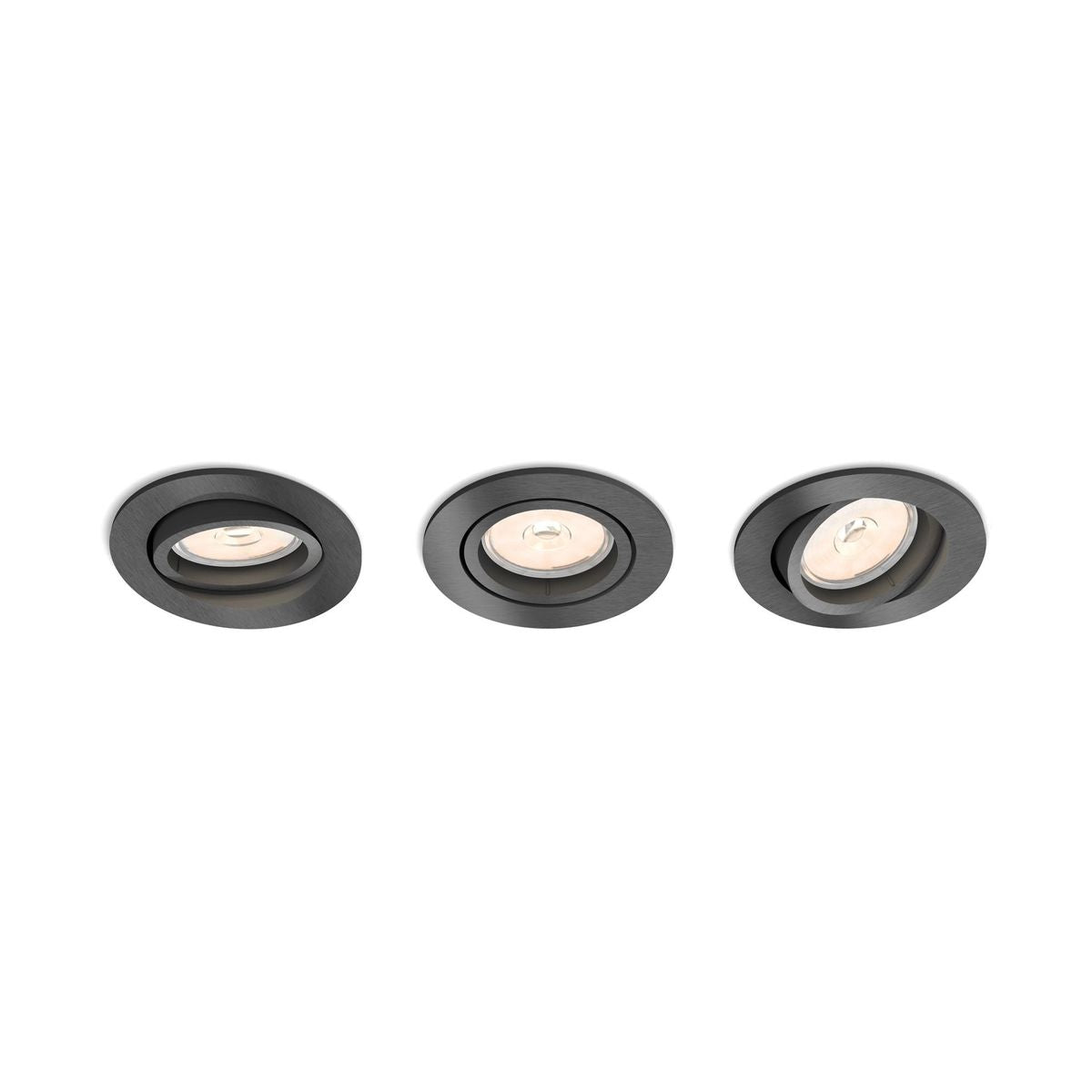 Philips - DONEGAL recessed grey 3xNW 230V