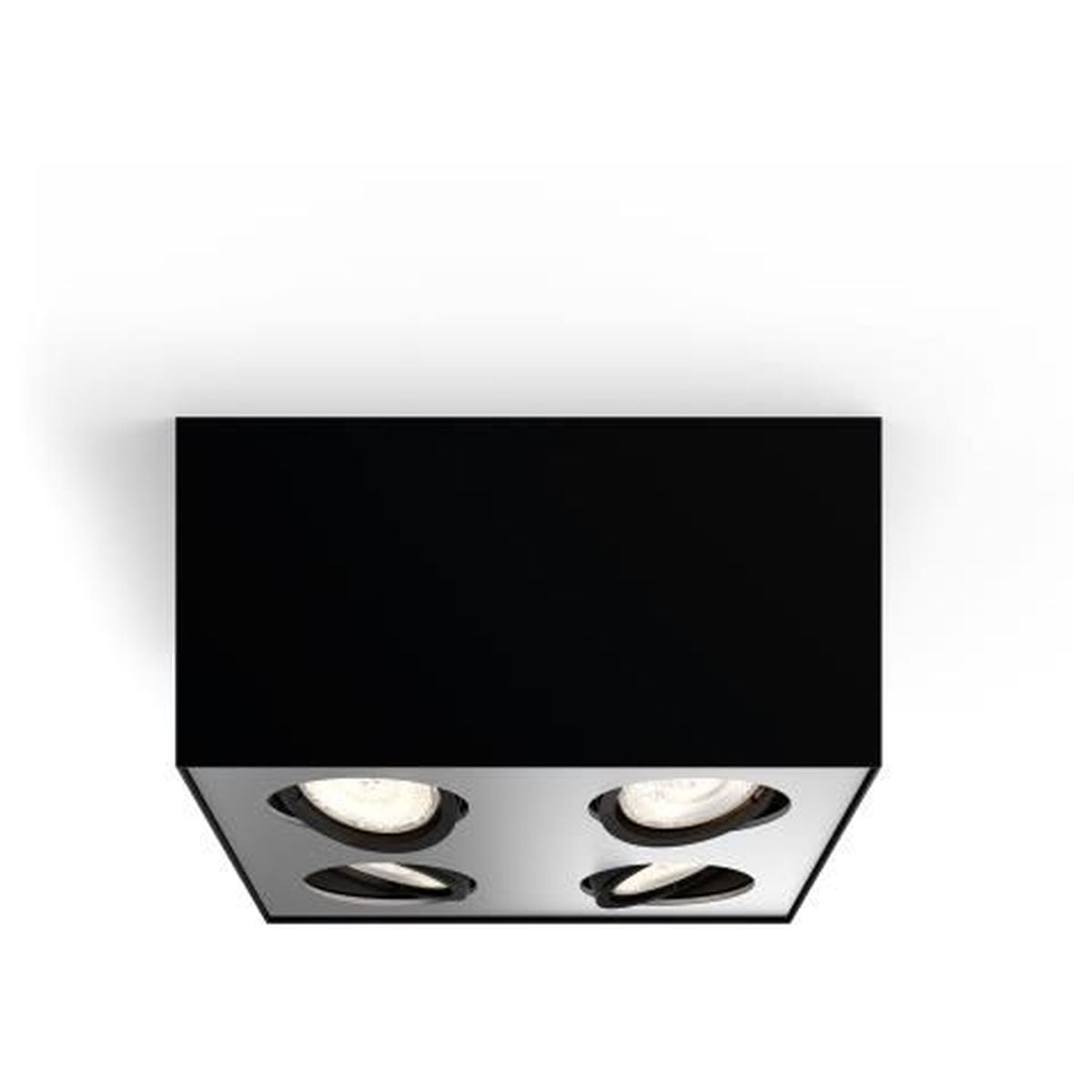 Philips - BOX special form black 4x4.5W SELV