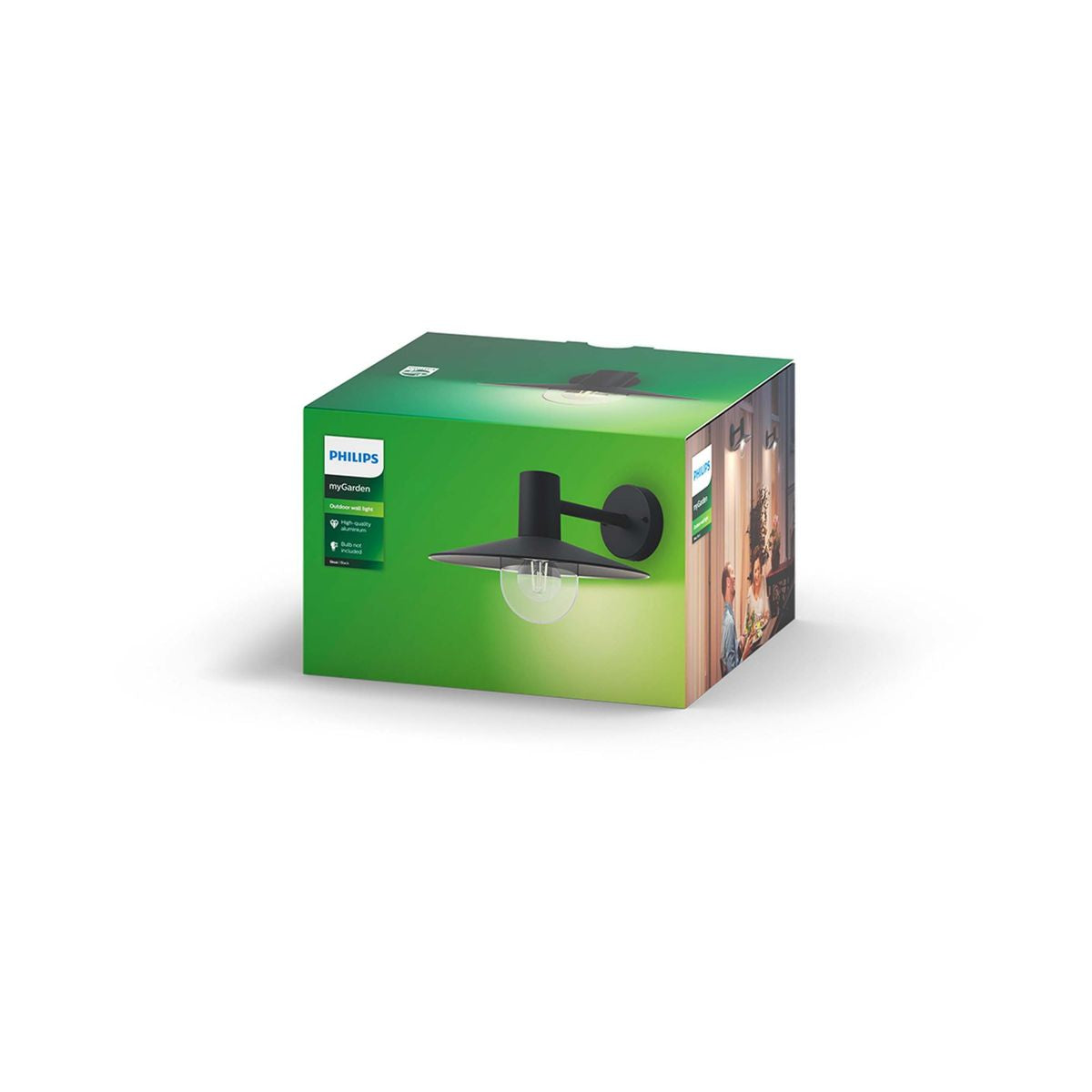 Philips - Skua wandlantaarn zwart 1x42W 230V