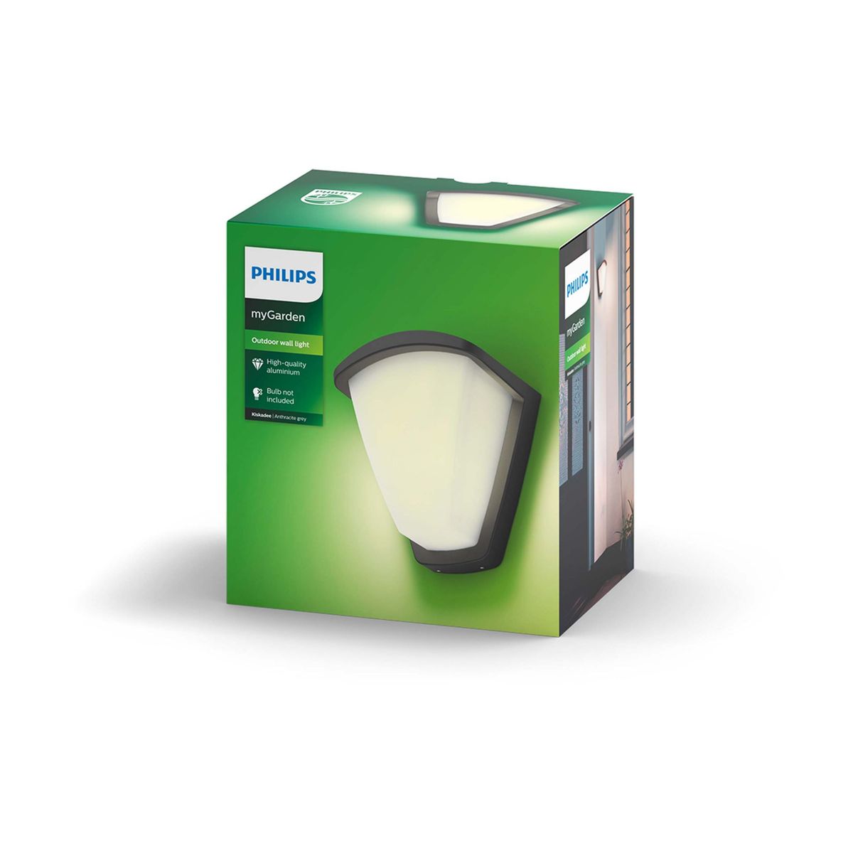 Philips - Kiskadee wandlantaarn antraciet 1x42W