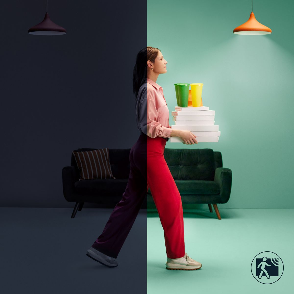 Philips - Wi-Fi BLE 40W C37 E14 927-65 TW 1PF/6