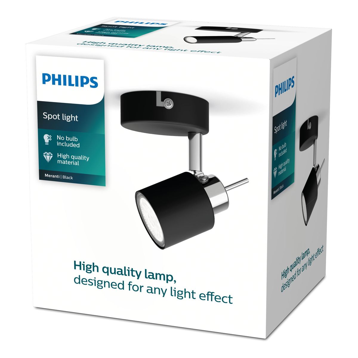 Philips - Meranti enkele spot zwart 1x35W 230V