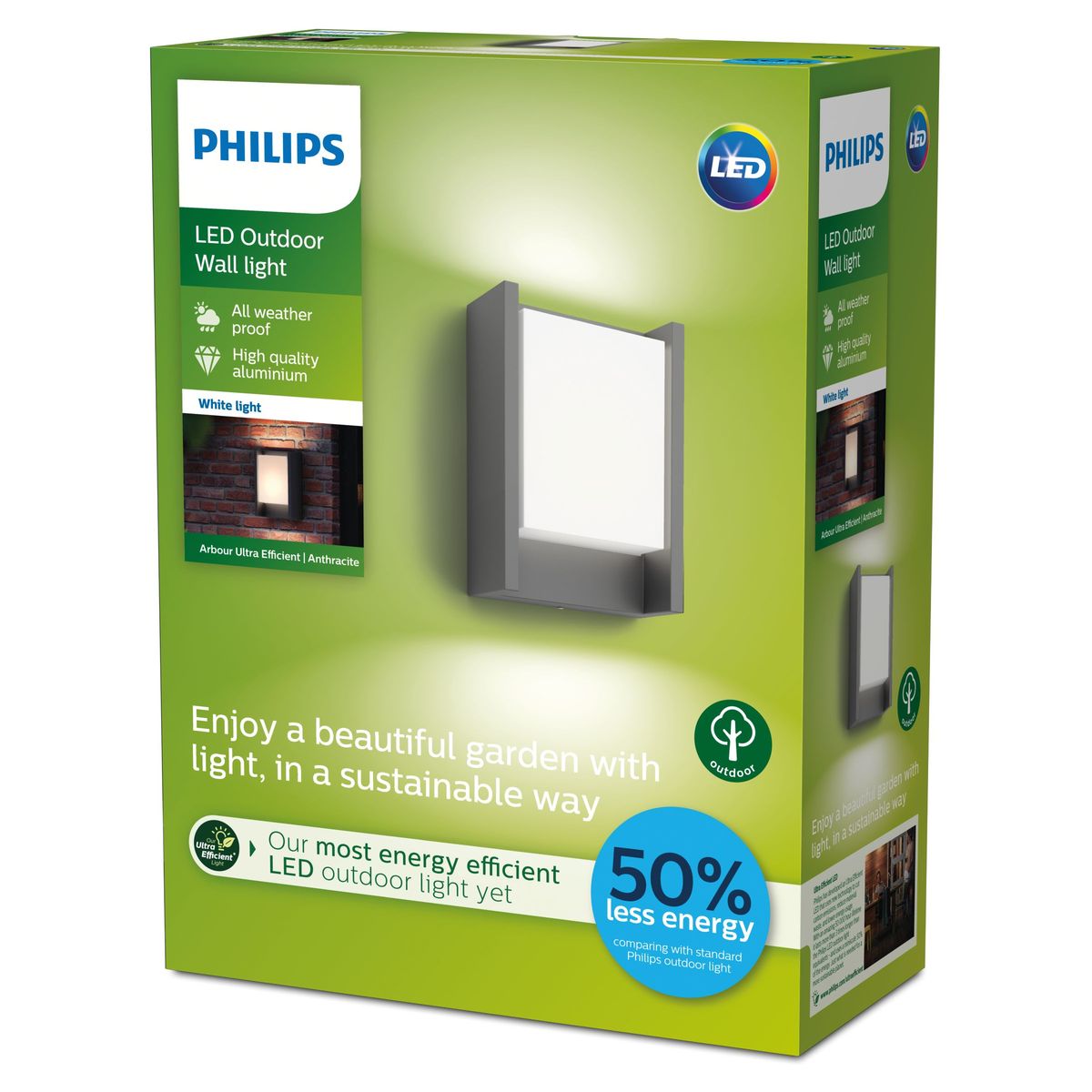 Philips - Arbour Wall An 1x3.8W 30K HV UE