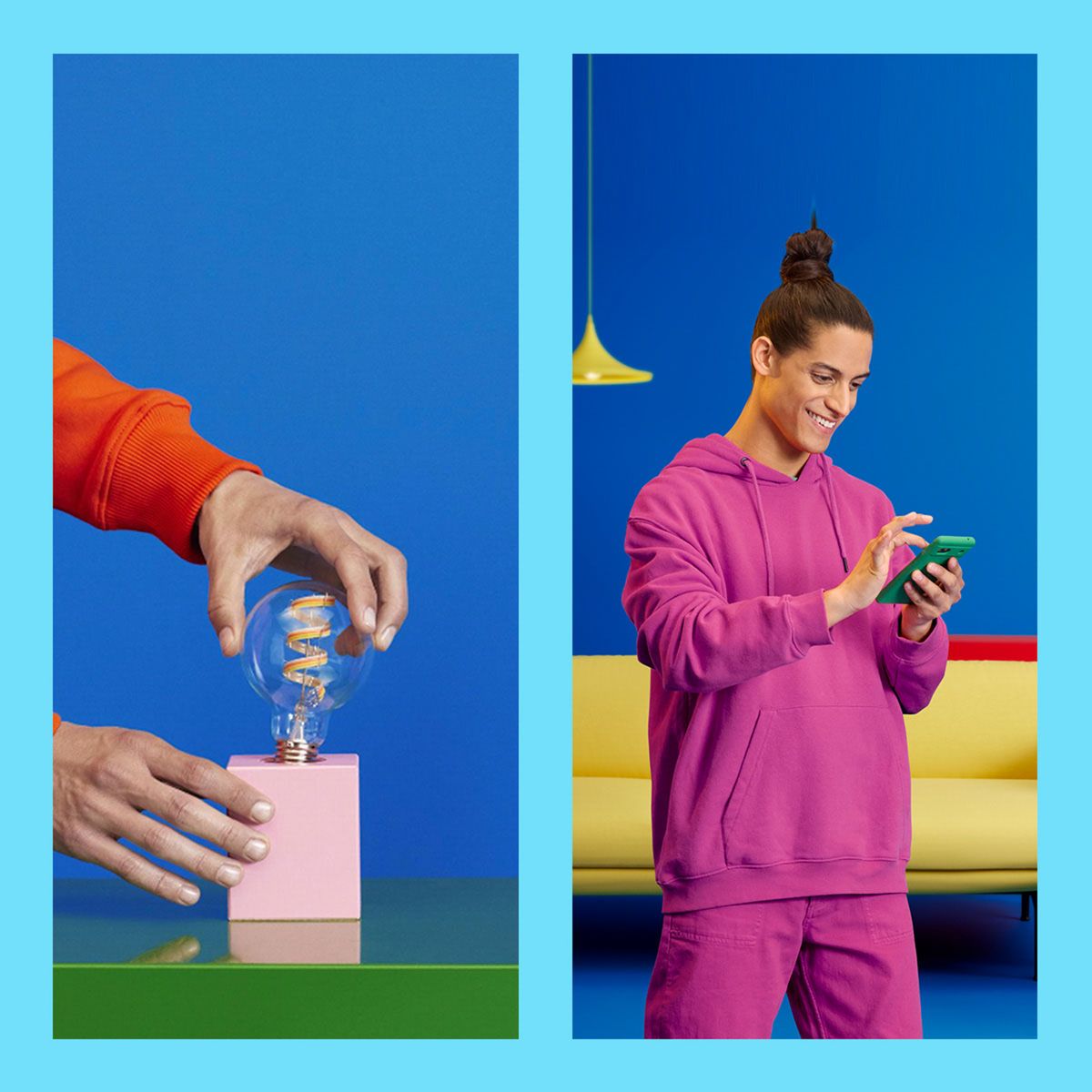 Philips - Wi-Fi BLE 40W A60 E27 822-65 RGB CL 1PF