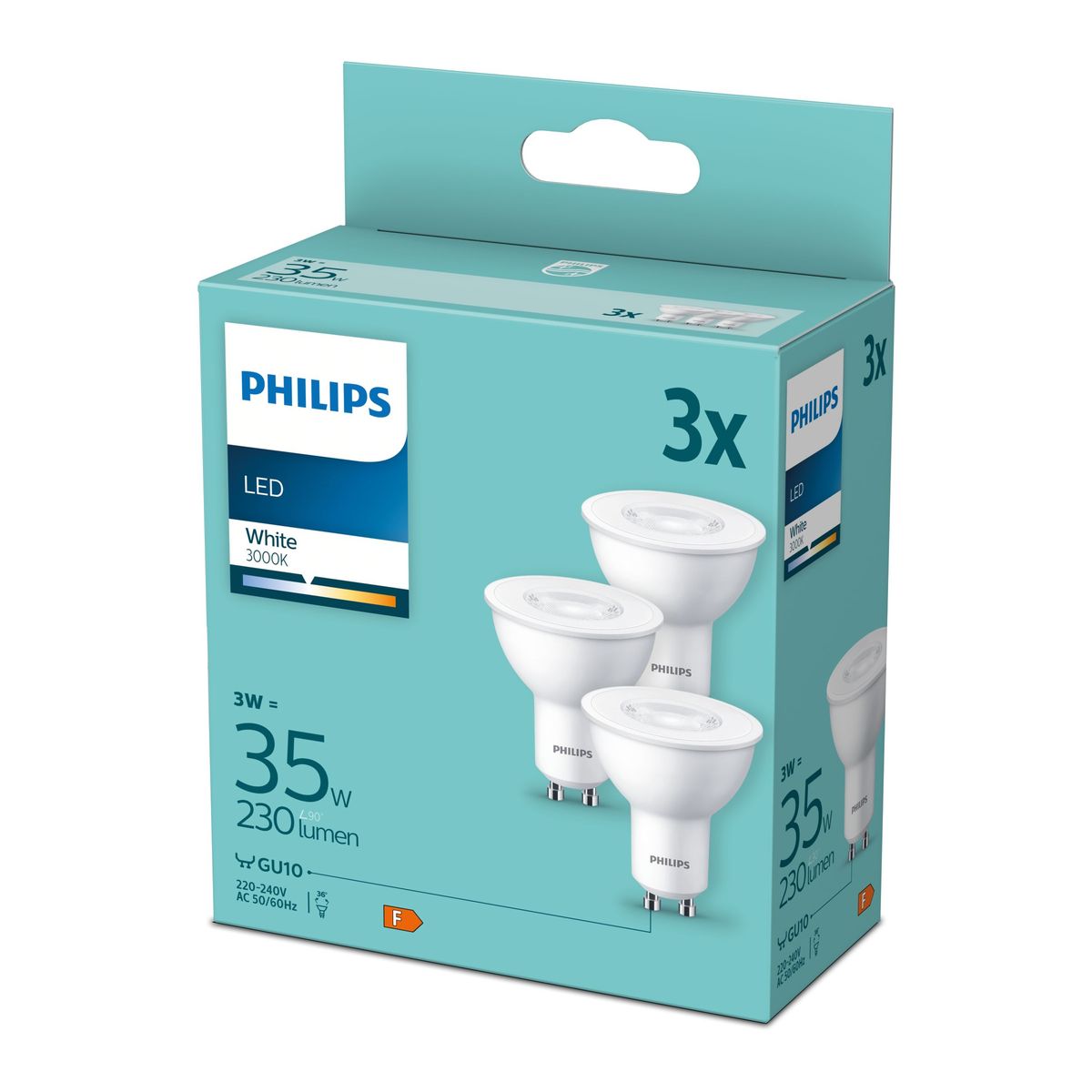 Philips - LED 35W GU10 WH 230V 36D ND 3PF/8 DISC
