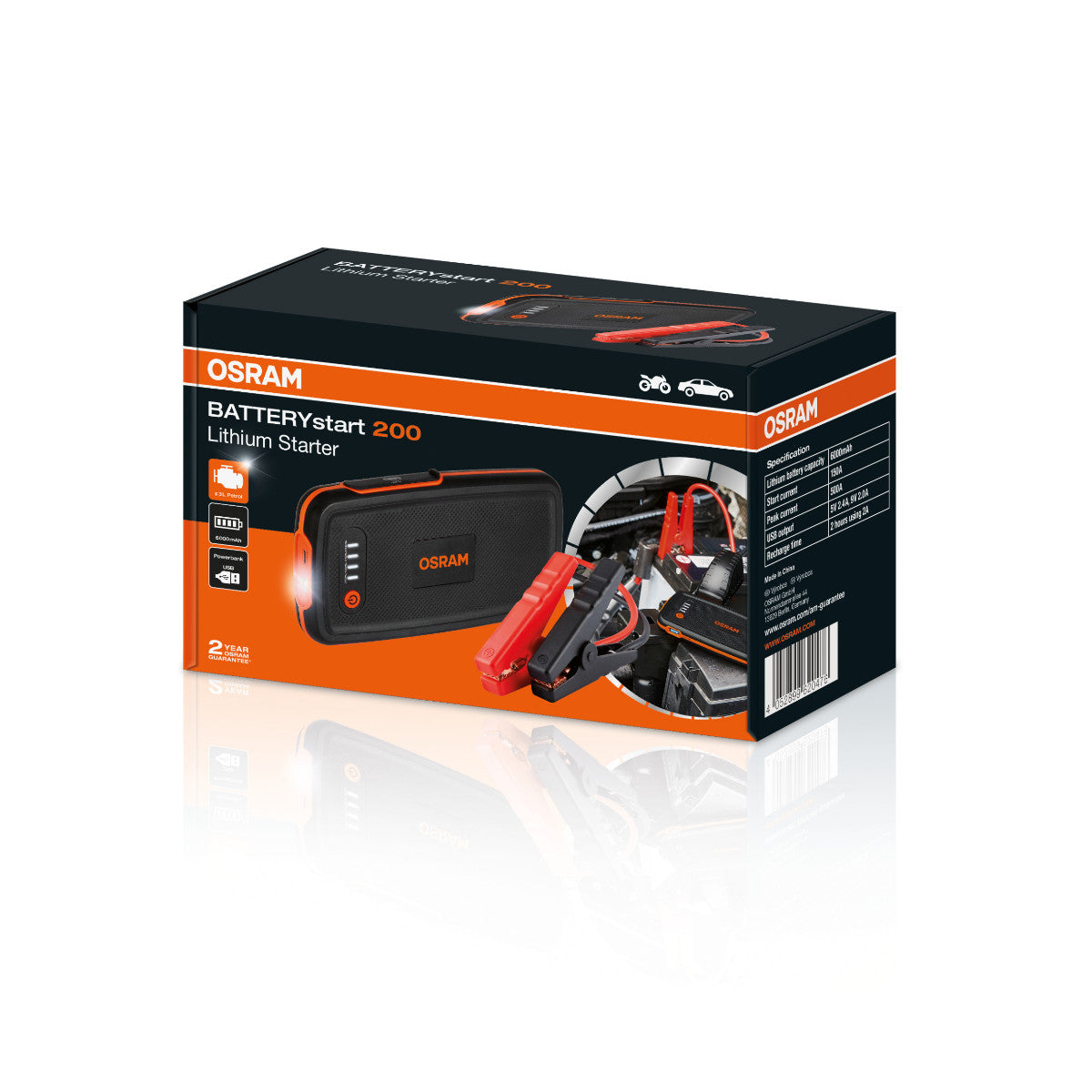 OSRAM BATTERIJ start - 200 Lithiumstarter