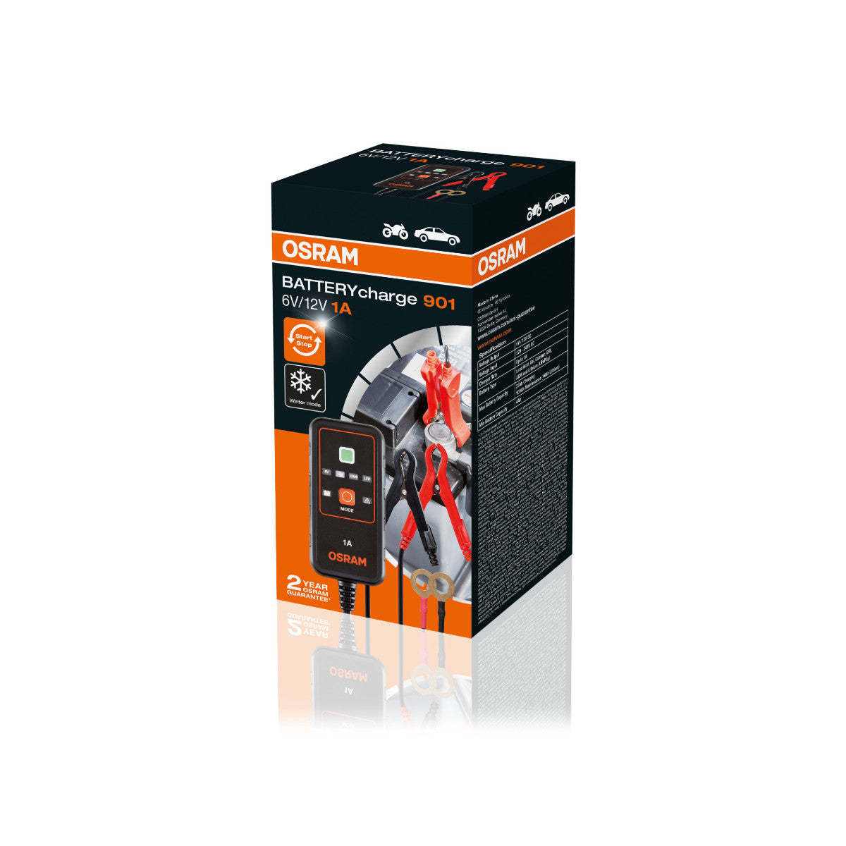 OSRAM BATTERIJ opladen - 901 Slimme batterijlader