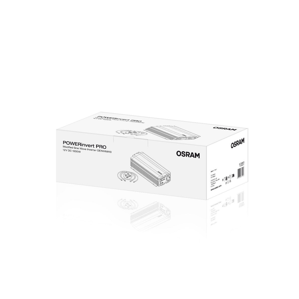OSRAM gemodificeerde sinusomvormer 12V DC 1000W