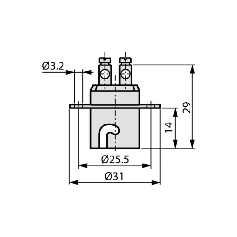 Lampvoet Ba15d metaal