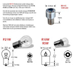 BA15S | 1156 LED-achtergrondverlichting 10W