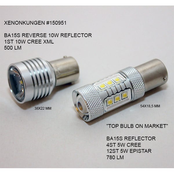 BA15S | 1156 LED-achtergrondverlichting 10W