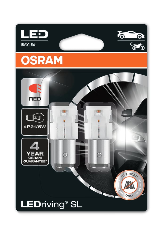 LEDriving® LEDlampa SL P21/5W | Röd