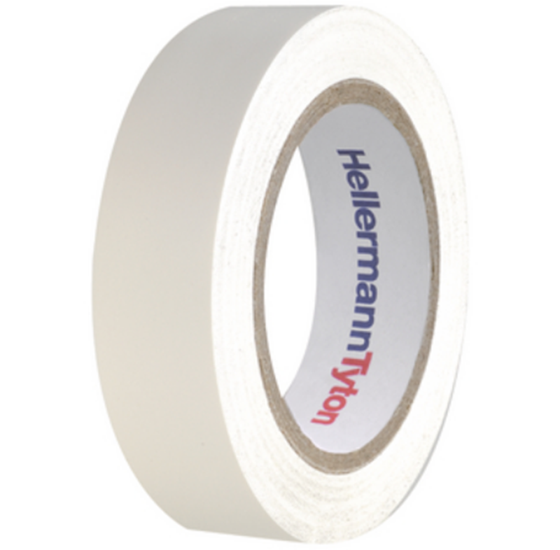 Isolatietape PVC 15 mm x 10 m Wit