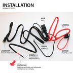 Relaiskabelset 3 stuks Extra licht 12V|DT 60A