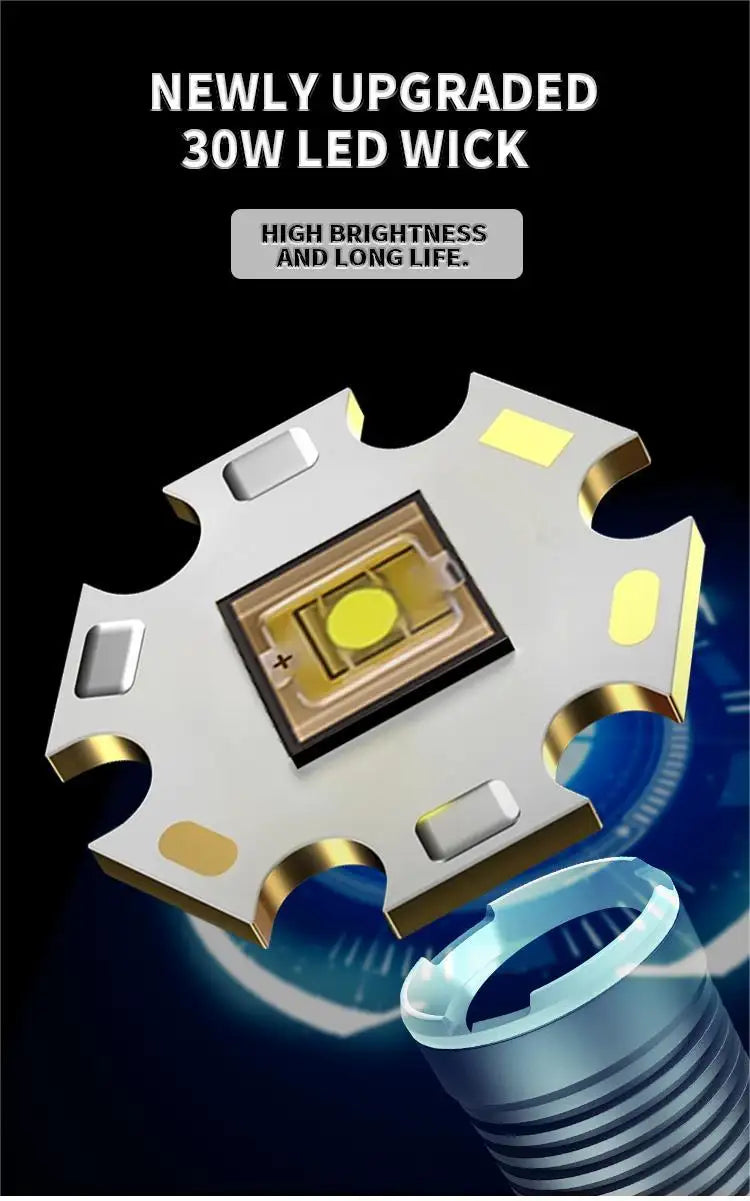 LED-zaklamp - HuntForce 30W