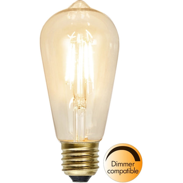 Star Trading - LED-lamp E27 ST58 Soft Glow - 1,6w - 2100K - Dimbaar