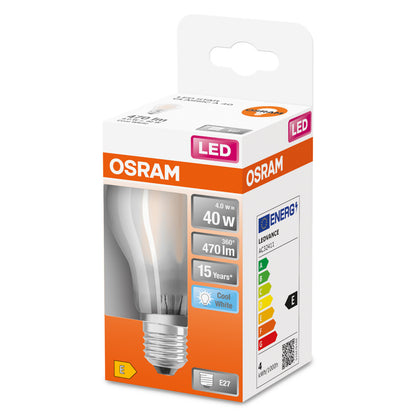 OSRAM LED-LAMPA NORMAL MATT (40) E27 KALLVIT