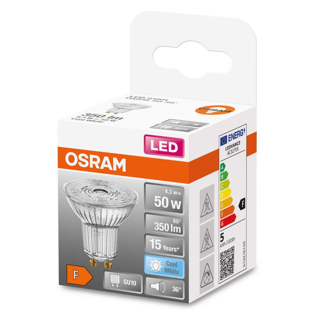 OSRAM LED-LAMPA REFLEKTOR MATT (50) GU10