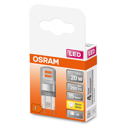 OSRAM LED-LAMPA KLAR (20) G9 827