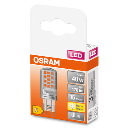 OSRAM LED-LAMPA KLAR (40) G9 827