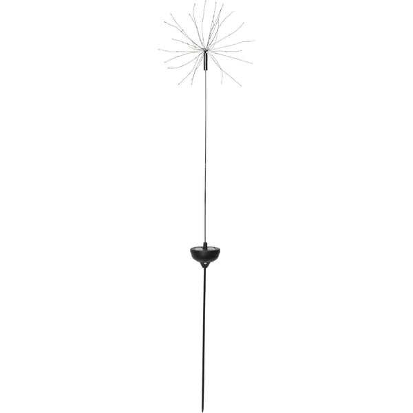 Star Trading - Zonnecelverlichting - Zonneceldecoratie Vuurwerk Solar - Zwart - 100cm
