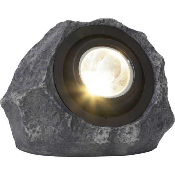 Star Trading - Zonnecelverlichting - Zonnecel decoratie Rocky - Grijs - 16cm