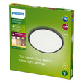 Philips - SuperSlim Plafond SSW 15W 27K Zwart IP54