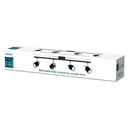 Philips - Meranti bar/tube black 4x35W 230V