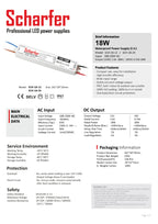 Transformator 230V AC naar 12V DC 18W