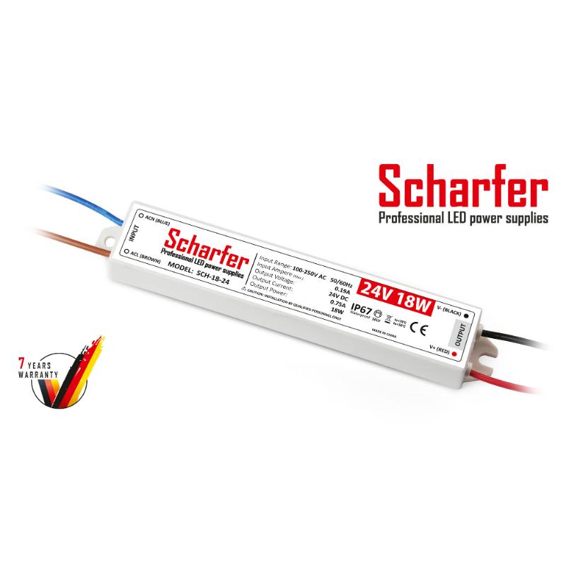 Transformator 230V AC naar 24V DC 18W