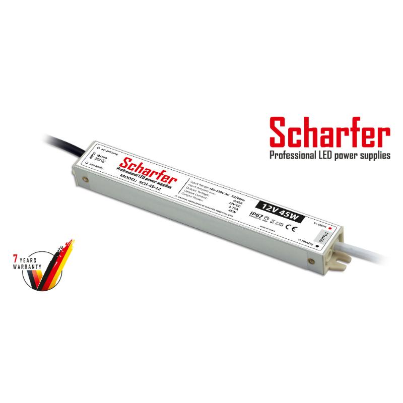 Transformator 230V AC naar 12V DC 45W