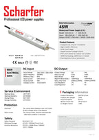 Transformator 230V AC naar 12V DC 45W