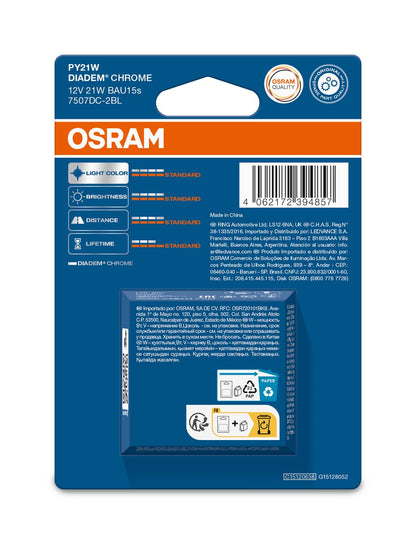 OSRAM DIADEM CHROME - PY21W Extra gloeilamp