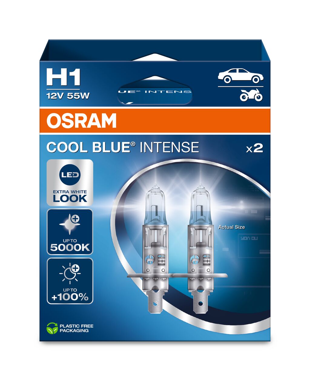 OSRAM - H1 Halogeenkoplamplamp - Duobox - 2-PACK