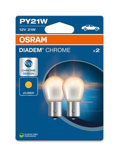OSRAM DIADEM CHROME - PY21W Extra gloeilamp