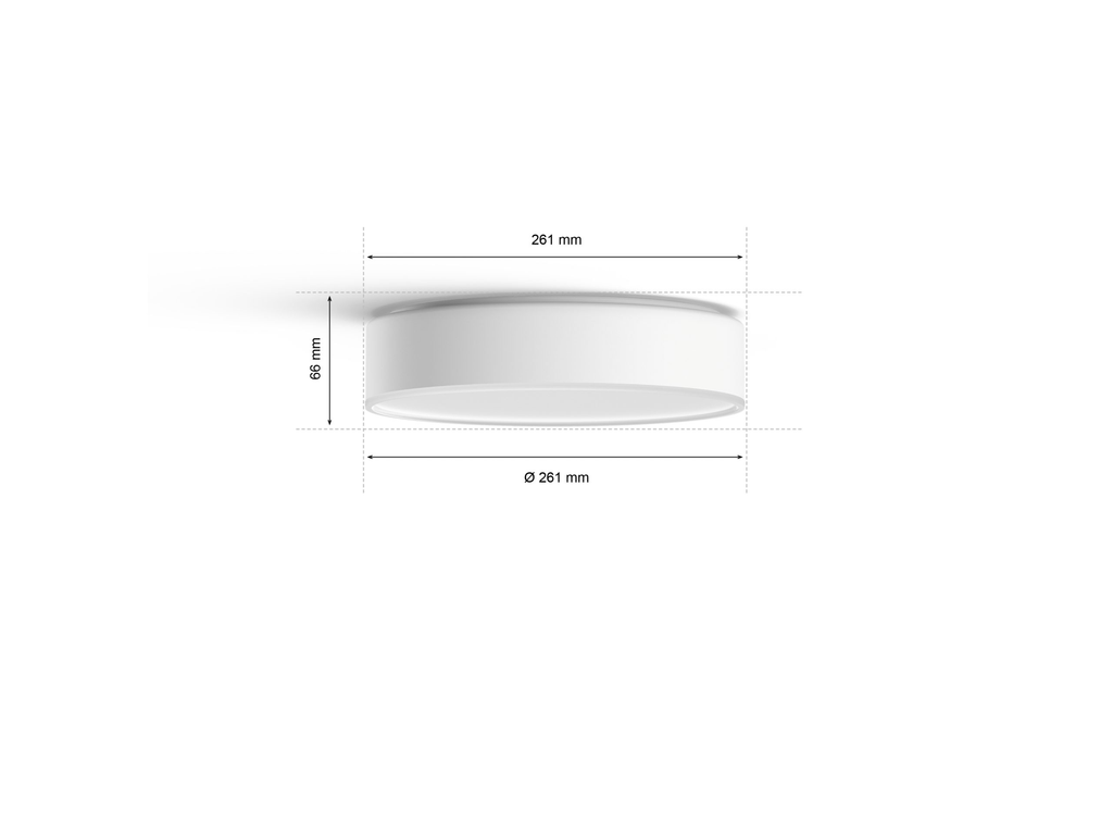 Taklampa Enrave White Ambiance LED 2200–6500K Vit, Philips Hue