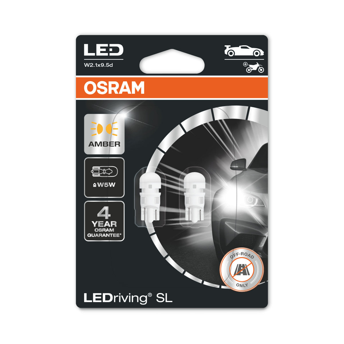 OSRAM LEDriving SL - Offroad W5W - geel