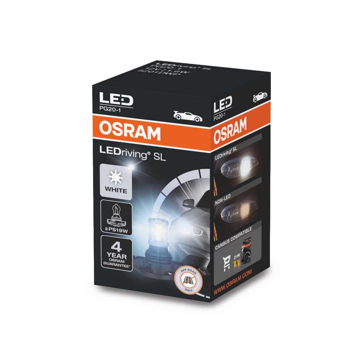 OSRAM LEDriving SL - Off-road PS19W Hoofdzakelijk voor dagrijverlichtingstoepassingen