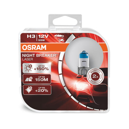 OSRAM NIGHT BREAKER® LASER H3 Duo-doos