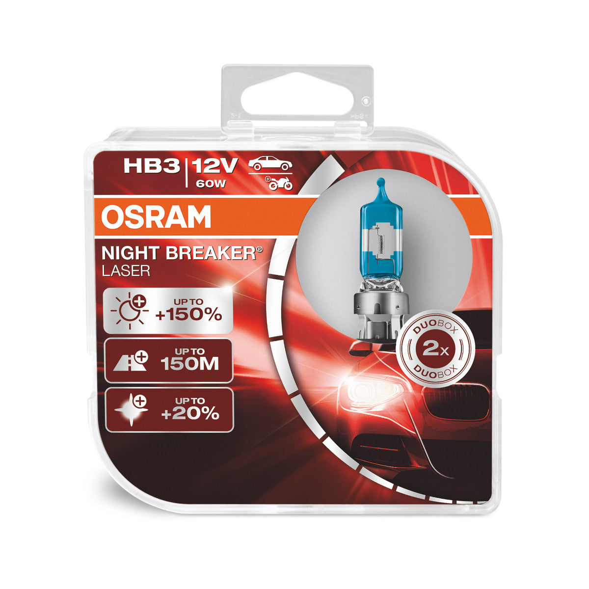 OSRAM NIGHT BREAKER® LASER HB3 Duo-doos