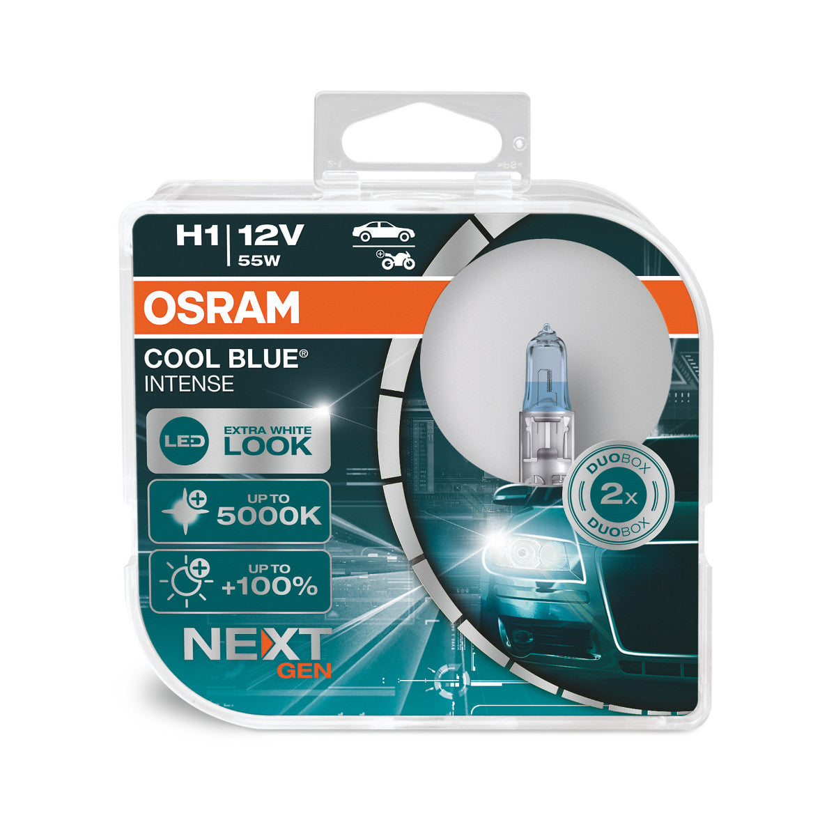 OSRAM - H1 Halogeenkoplamplamp - Duobox - 2-PACK