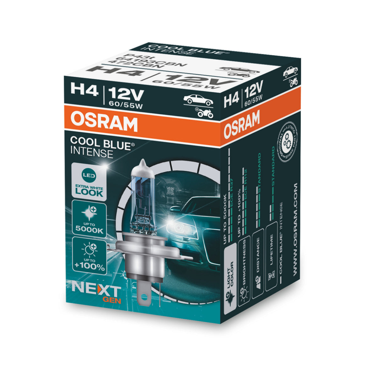 OSRAM - H4 Halogeen koplamplamp - Vouwdoos - 1-PACK