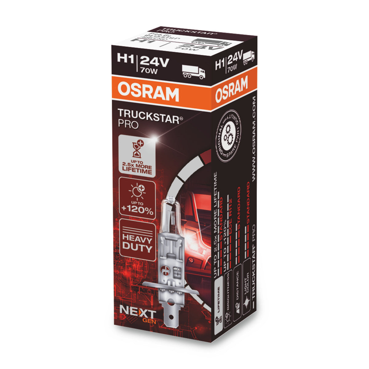 OSRAM TRUCKSTAR PRO - H1 Halogeen koplamplamp - 1-PACK