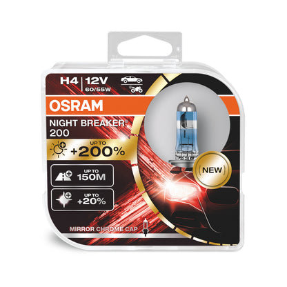 OSRAM NIGHT BREAKER 200 - H4 - 2-pack