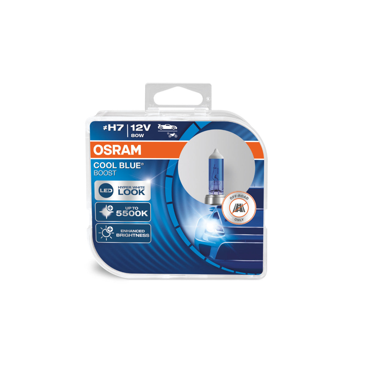 OSRAM COOL BLUE BOOST - Off-road H7 Halogeen koplamplamp - 2-PACK